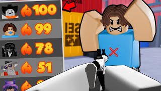 Competing for TOP of the LEADERBOARD Roblox Rivals [upl. by Oisangi886]