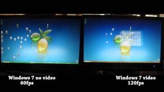 Windows 7 vs Windows 8 120fps UI rendering [upl. by Klemens]