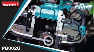 Makita PB002G  Tragbare AkkuBandsägeScie à ruban portable 40Vmax [upl. by Cloutman]