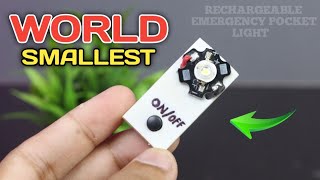 How To Make Emergency Pocket Light  World Smallest Light  Home Made [upl. by Aterg463]