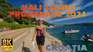 Mali Losinj Promenade Island Losinj Croatia  8K Walkthrough Jun 2024 [upl. by Frissell]