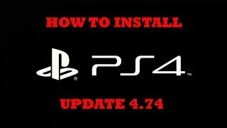 PS4 System Update Version 474 How To Install [upl. by Ydnac]