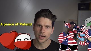 Deadliest tradition in US Poland into Heart  Countryball comics [upl. by Anidan179]