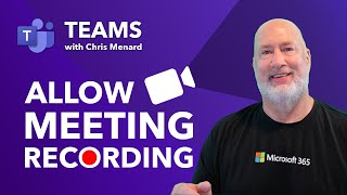 Microsoft Teams Control who can Record [upl. by Earb]