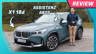 Neuer BMW X1 2023 als 18d im Test Curved Screen Driving Assistant im Abo Fahrbericht [upl. by Un]