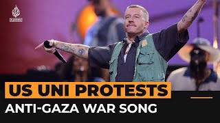 US rapper Macklemore releases track about college protests over Gaza  Al Jazeera Newsfeed [upl. by Banna]