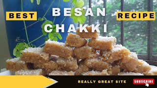 Besan Chakki Recipe In Hindi  How To Make Besan Chakki At Home  Besan Ki Barfi Recipe In Hindi😋🤩 [upl. by Erdnua]