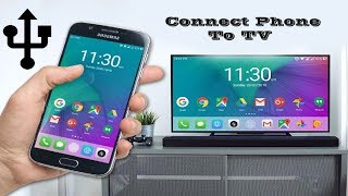 HOW TO CONNECT MOBILE PHONE TO TV  SHARE MOBILE PHONE SCREEN ON TELEVISION [upl. by Ozkum]