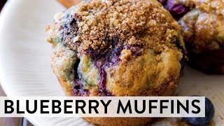 Blueberry Muffins with Streusel Topping  Sallys Baking Recipes [upl. by Klemens]