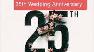 Happy 25th Wedding Anniversary wishes Silver Jubilee Anniversary SMSText MessageGreetings [upl. by Ahseina]