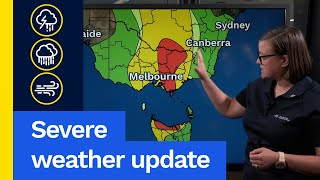 Severe Weather Update 27 Nov 2024 Severe storms and rain for Victoria NSW and Tasmania [upl. by Gregor829]