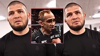 quotHE IS ONE OF THE BESTquot Khabib Nurmagomedov Reacts To Tony Ferguson Retirement [upl. by Kerek335]