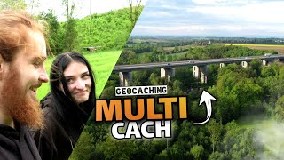 MULTICACH unter RIESEN BRÜCKE 😀 unser erster Multicach mit Geocaching PREMIUM Österreich [upl. by Hedve595]