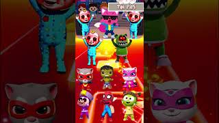 Pink Fong EXE VS Coco Melon EXE in EPIC Coffin Dance Showdown viral song trending shorts [upl. by Towland520]