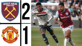 Man United VS West ham 12 Goals amp Highlights [upl. by Chiles]