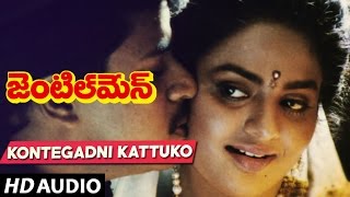 Gentleman Songs  KONTEGADNI KATTUKO song  Arjun  Madhubala  Telugu Old Songs [upl. by Giovanna]