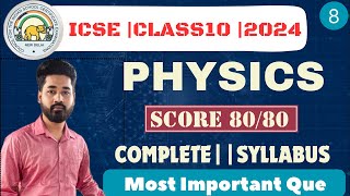 PHYSICSICSE CLASS 10 Complete syllabusboard2024 icse live sirtarunrupani clarifyknowledge [upl. by Yraeg344]