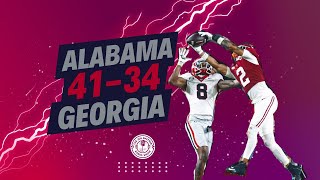 Alabama Holds On To Beat Georgia [upl. by Faubert684]