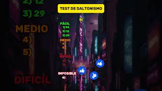 🔴Test de DALTONISMO🟢 riddle quizz shorts [upl. by Airyk]