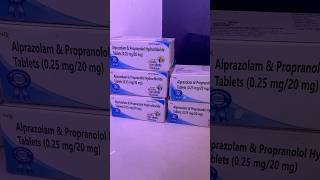 Alprazolam and propranolol hydrochloride 02520mg tablet [upl. by Runkel]