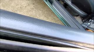 Toyota Echo window weather stripping DIY replacement [upl. by Ayerf]