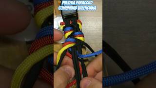 Paracord Comunidad Valenciana Homenaje tutorial diy pulserasparacord bracelet [upl. by Nnaeiluj]