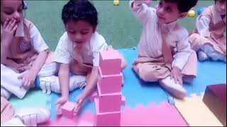 To arrange the pink tower An activity has been done in class PreNursersy pentagon school system [upl. by Eenot]