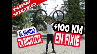 DE 100 KM EN FIXIE I QUE ES UNA FIXIE  fixie gear I el cristian gonzalez [upl. by Nehtiek87]