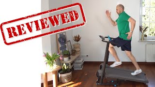 Domyos W100 treadmill review Decathlon treadmill eng [upl. by Goebel913]