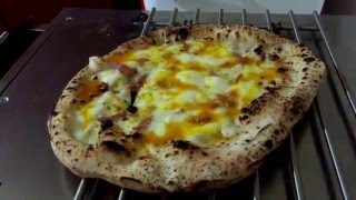 Pizza Carbonara del Vomero Parodia con Lievito Madre e cotta in P134h [upl. by Farnham812]