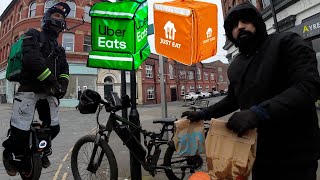 WHERES MY FOOD  Uber Eats vs Just Eat  Electric Unicycle Deliveries [upl. by Anahgem]