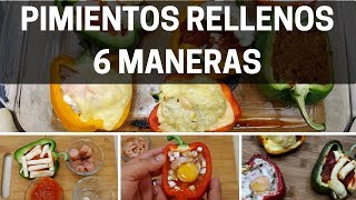 🫑 Pimientos Rellenos al horno  6 Maneras [upl. by Ciredec]