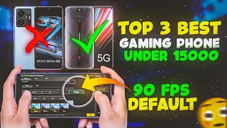 Top 3 Best Gaming Phone Under 15000 for BgmiPubg  Default 60 FPS Gaming Phone Under 15K [upl. by Eiclek]