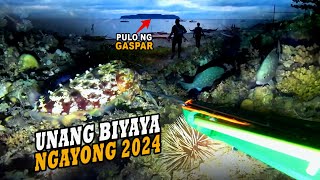 UNANG BIYAYA NGAYONG 2024 😱  EPISODE 157  NIGHT SPEARFISHING PHILIPPINES  Drins Adventure [upl. by Chaille]