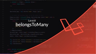 Tutoriel Laravel  belongsToMany  Système de tags [upl. by Kamilah]