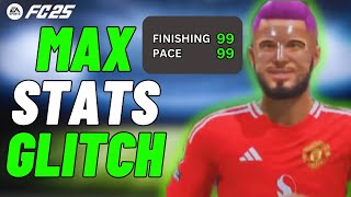 NEW 99 ATTRIBUTES GLITCH IN FC 25 PRO CLUBS  MAX STATS GLITCH [upl. by Aduhey]