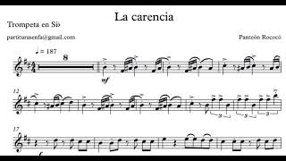 La carencia  Panteón rococó partitura para metales [upl. by Alywt]