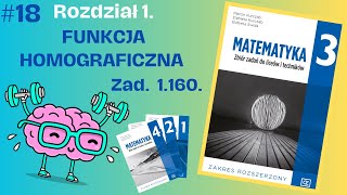 📒 18 ZZ Pazdro kl 3 rozsz Zad 1160 Wyznacz wartości parametru funkcja jest homograficzna [upl. by Haerr]