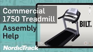 Commercial 1750 Treadmill NTL1412911 How To Assemble [upl. by Ecerahs]