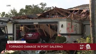 Cleanup begins in Port Salerno after tornado rocks community [upl. by Marilin]