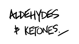 AQA ALevel Chemistry  Aldehydes and Ketones inc nucleophilic addition [upl. by Esikram]