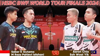 Superb SabarReza tumbangkan ganda Malaysia quotChiaSohquot dan melaju ke SF  Badminton WTF24 [upl. by Ettenna]