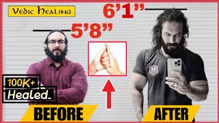 Vedic MUDRA to Increase HEIGHT with 5X Speed 📈 Result in 21 Days Male amp Females [upl. by Haleehs278]