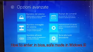 Windows 10 enter to advanced option F8 safe mod UEFI or Legacy bios [upl. by Nicholl]