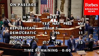 BREAKING NEWS House Votes To Advance National Defense Authorization Act For 2025 [upl. by Aidnahs]