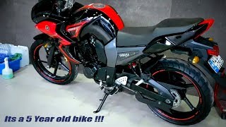 5 Year old Yamaha Fazer V1 Detailed  Stunning results [upl. by Malkin]