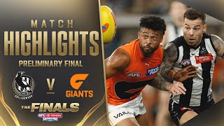 Collingwood v GWS Giants Highlights  Preliminary Final 2023  AFL [upl. by Nivahb430]