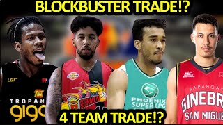 PBA UPDATES I BLOCKBUSTER 4 TEAM TRADE [upl. by Rowan]