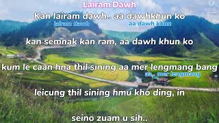 Lairam dawh  Lyrics  Dawt Hlei Hniang [upl. by Ennovehs]