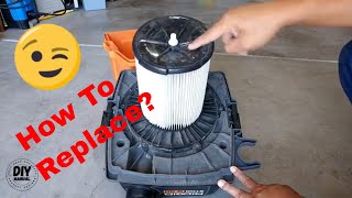 How to Replace The Filter in Ridgid Shop Vac [upl. by Triplett]